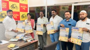 కందనవోలు తెలుగు దినపత్రిక క్యాలెండర్ ను ఆవిష్కరించిన ఎన్ఎండి ఫిరోజ్