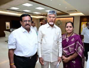 ముఖ్యమంత్రితో బొజ్జమ్మ భేటీ.. ఆప్యాయంగా పలకరించిన చంద్రబాబు
