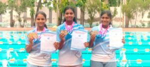 కర్నూలు ఈత క్రీడాకారుల అత్యుత్తమ ప్రతిభ – 13 గోల్డ్, 4 సిల్వర్, 1 బ్రాంజ్ మొత్తం 18 మెడల్స్ కైవసం